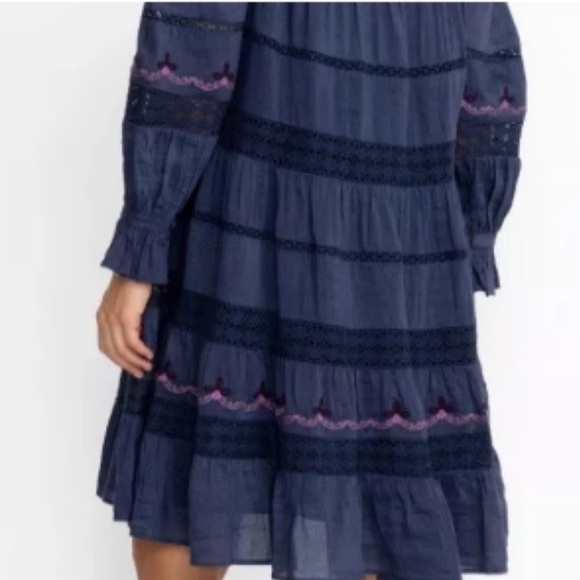 Johnny Was Embroidered Reina Linen Oversized Dress XS - Picture 14 of 14